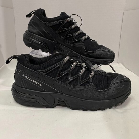 Salomon XT-6 ADV Contagrip Quicklace Trail Sneakers Black Mens 7.5 Womens 8.5